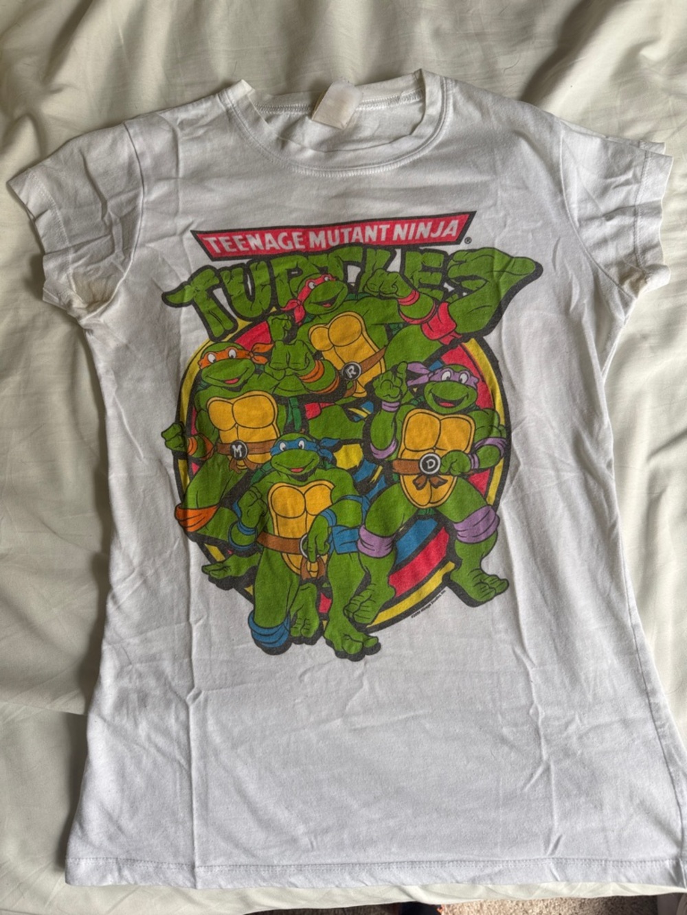 Vintage Teenage Mutant Ninja Turtles White Graphic Tee